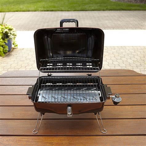 When buying a new outdoor grill, the two biggest players are gas and charcoal, but electric and wood pellet grills are also. BBQ Pro 18 In. Red Square Tabletop Gas Grill Free Shipping ...