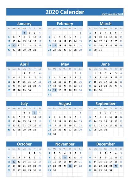 Federal Holidays 2021 Calendar Printable 2021 Calendar With Federal