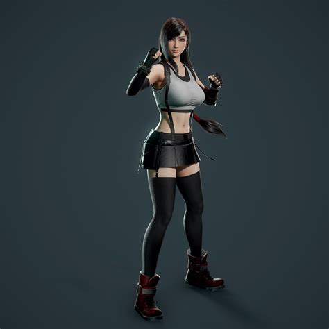 Ryan Reos Tifa Lockhart Ffvii Remake Fan Art