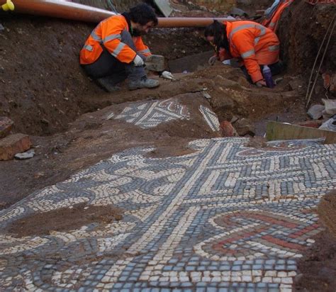 Spectacular Roman Mosaics On Display In Leicester Bbc News