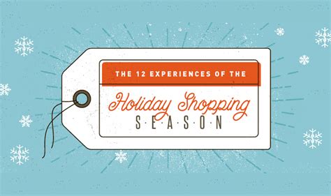 The 12 Experiences Of The Holiday Shopping Season Infographic