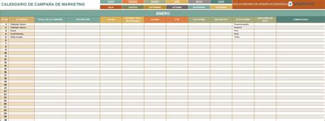 9 Plantillas De Calendario De Marketing Para Excel Gratis Smartsheet