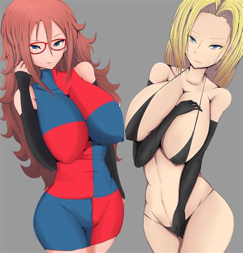 Rule 34 2girls Android 18 Android 21 Android 21 Human Blonde Hair