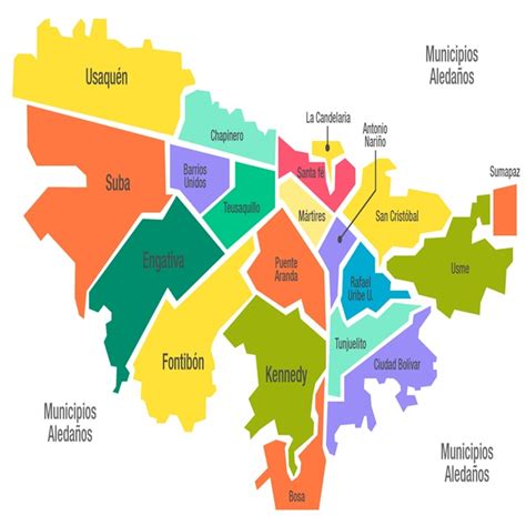 Conoce Todo Sobre El Mapa De Bogotá Colombia Mapa De Colombia