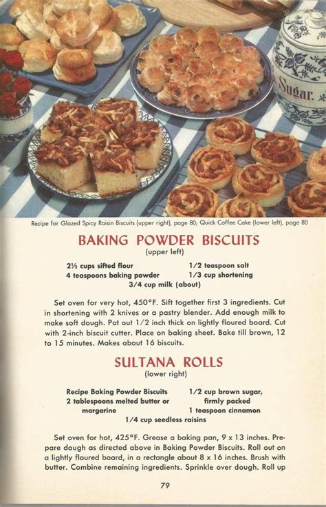 Vintage Recipes 1950s Breads 6 In 2020 1950s Food Vintage Baking