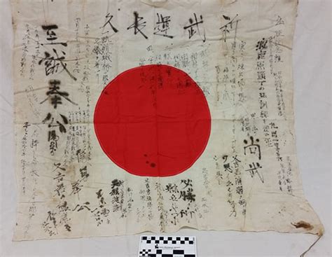 Return Of A Japanese Good Luck Flag State Historical Society Of North