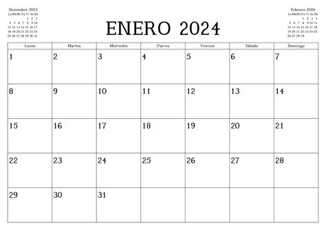 Calendario Enero 2024 Cool Awasome List Of Printable