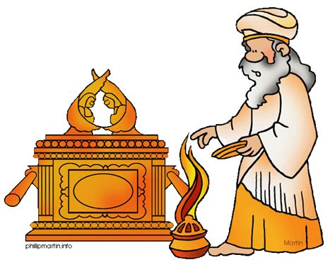 Free Bible Clip Art By Phillip Martin Ark Of The Covenant With Priest