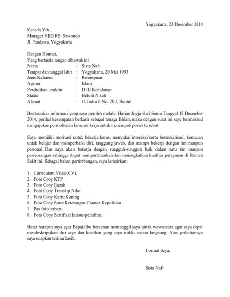 Doc contoh surat lamaran kerja di rumah sakit 1 rismawati. Contoh Surat Lamaran Kerja Bidan Di Rumah Sakit