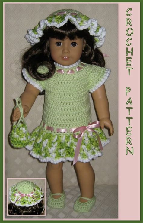 10 free video crochet patterns for 18″ doll clothes. DOLL CLOTHES CROCHET PATTERN FITS 18 INCH AMERICAN GIRL 13 ...