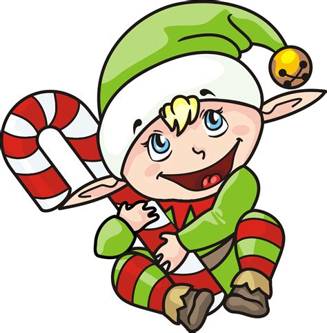 Santa Claus Christmas Elf Elf Transparent Background Png Download