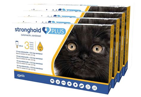 Stronghold Plus For Small Cats Up To 55 Lbs Up To 25 Kg Gold 3