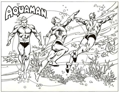 Aquaman From Justice League Coloring Pages Coloring Pages