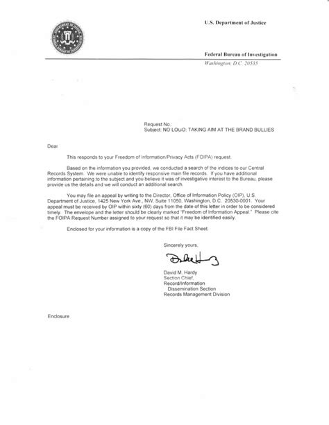 For example, dating billing first, blackmail format, etc., permit hustlers to apply this format to clients. FBI's Final Response Letter to No Logo FOIA