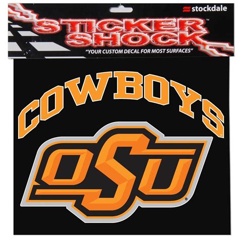 Oklahoma State Cowboys 12 X 12 Arched Logo Decal