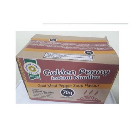 Golden Penny Goat Meat Pepper Soup Noodles 70g Carton Of 40 Packs