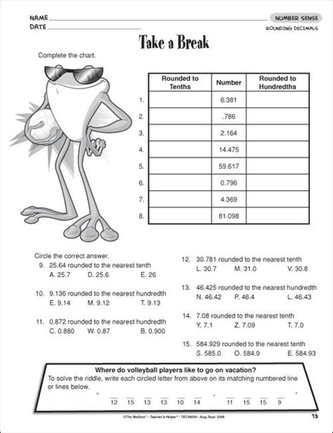 Math Puzzle Worksheets 5th Grade Fun Math Worksheet 5th Grade