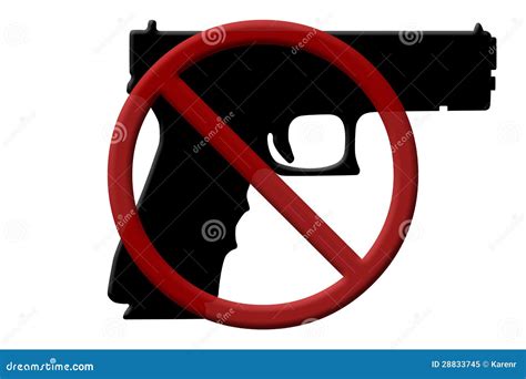 Ban On Handguns Rifles Stock Illustration Illustration Of Copyspace