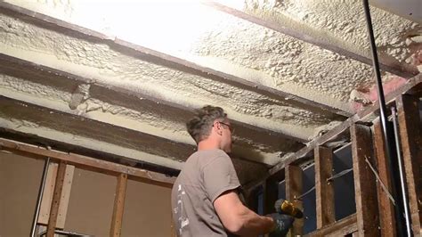 How To Hang Drywall On The Ceiling By Yourself Youtube