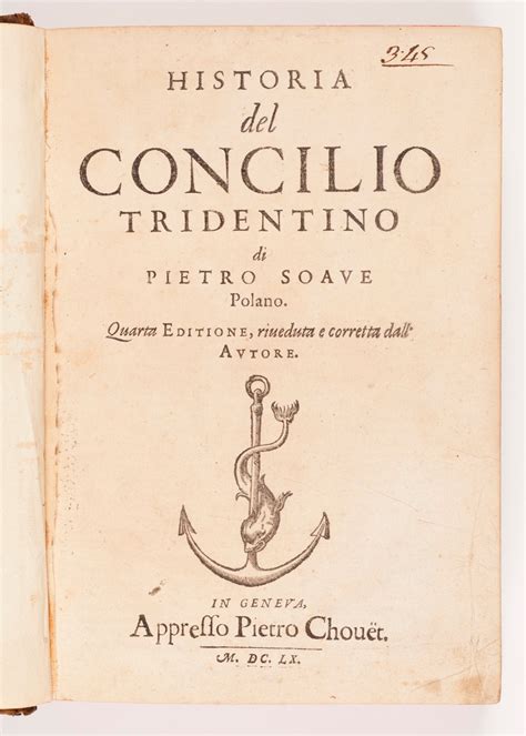 Historia Del Concilio Tridentino Di Auctions And Price Archive