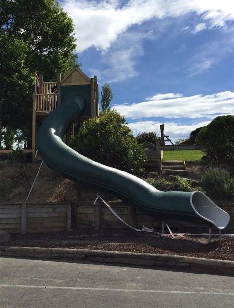 A Magnificent Long Fibreglass Tunnel Slide Custom Made Specifically