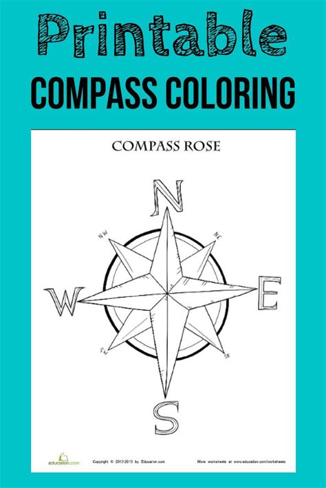 Compass Rose Printable Worksheet Learning How To Read