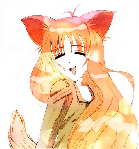 Happy Anime Cat By Ragnahf On Deviantart