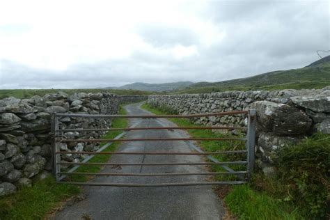 Gate Over The Road Towards Pentre DS Pugh Cc By Sa 2 0 Geograph