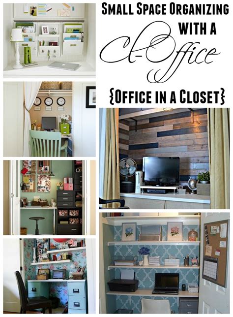 Get Organized In A Small Space With A Cloffice Office