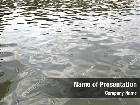 Full Frame Water Surface With Ripples Powerpoint Template Full Frame