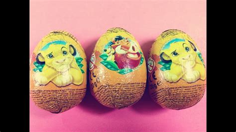 Disney Surprise Eggs Lion King Opening【surprise Eggs】013 Youtube