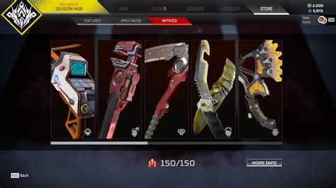 Heirloom Store Renamed To Mythics Store In Apex Legends Season 12
