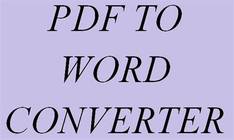 Mj Pdf To Word Converter