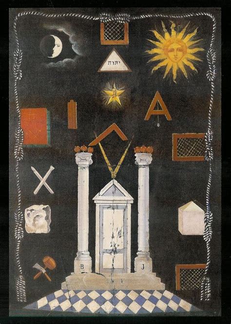 18th Century Tracing Board Masonic Art Masonic The Magic Flute
