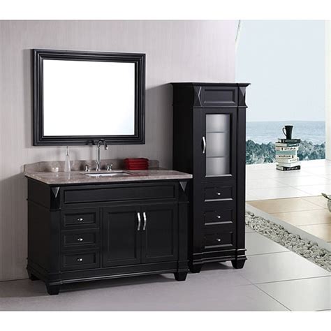 Free shipping on orders over $35. Shop Design Element Hudson 48-inch Single Sink Bathroom Vanity Set with Linen Tower Accessory ...