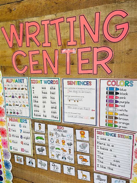 May Kindergarten Writing Center Apples And Abcs