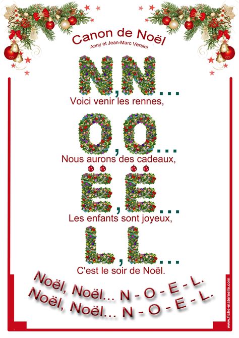 Chanson De Noël Chanson De Noel Comptines De Noel Noel Maternelle