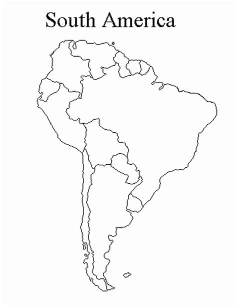 25 Outline Map Of South America Online Map Around The World