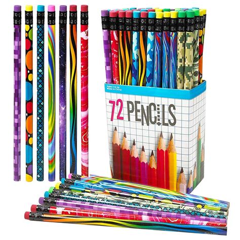 Buy Artcreativity 72 Pc Pencil Assortment For Kids Fun Assorted Number