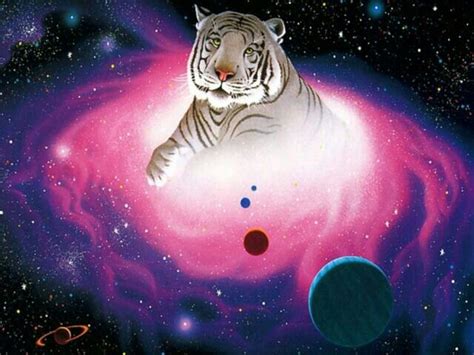 Space Tiger Animal Wallpaper Tiger Wallpaper Animal Art