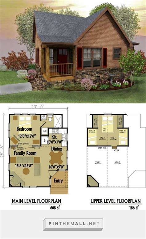 Small Cabin Designs With Loft Small Cabin Floor Plans