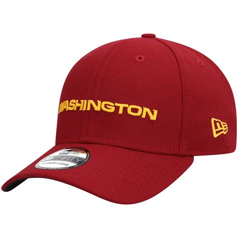 Mens Washington Football Team New Era Burgundy Wordmark Team Classic