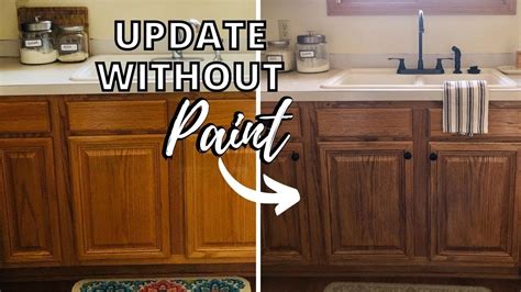 How To Update Your Oak Cabinets Without Painting