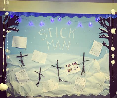 My Stickman Display For Our Christmas Topic Winter Classroom Display