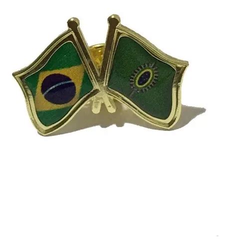 Pins Da Bandeira Do Brasil X Exército Brasileiro