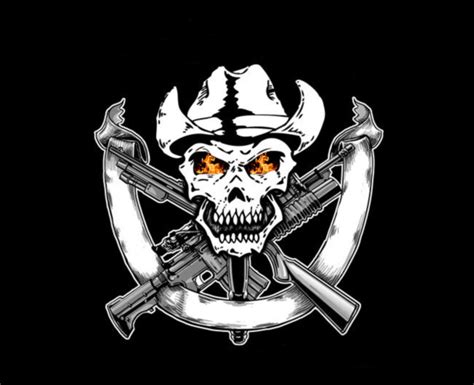 Skull With Guns By Sn112345 On Deviantart