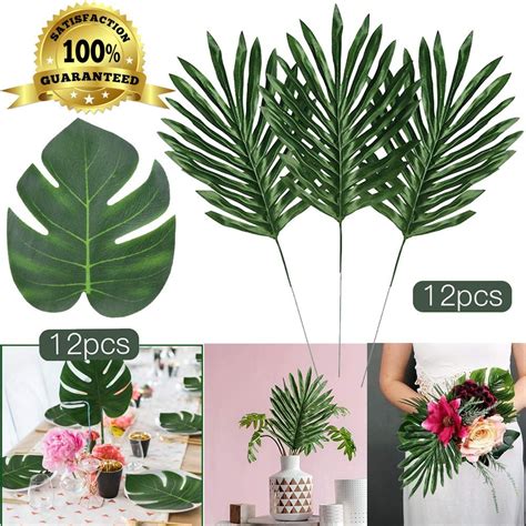 Free Day Shipping Buy Coolmade Faux Palm Leaves With Stems