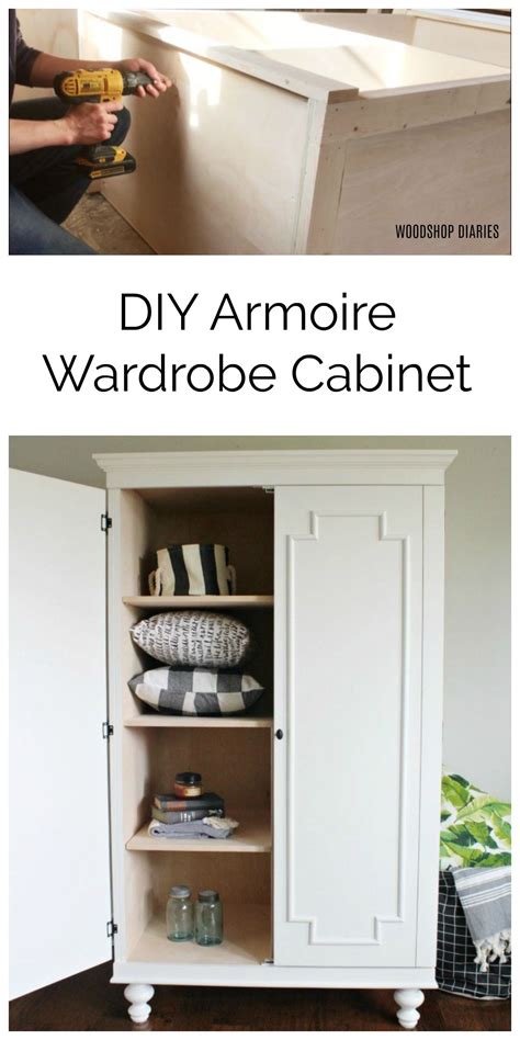 How To Build A Diy Armoire Wardrobe Cabinet Artofit