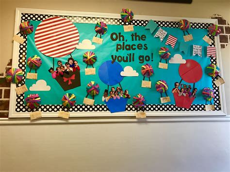 dr seuss the cat in the hat oh the places you ll go theme preschool bulletin board preschool