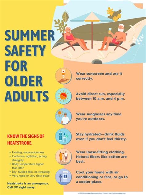 Infographic Summer Safety For Older Adults Grace Barker Healthgrace